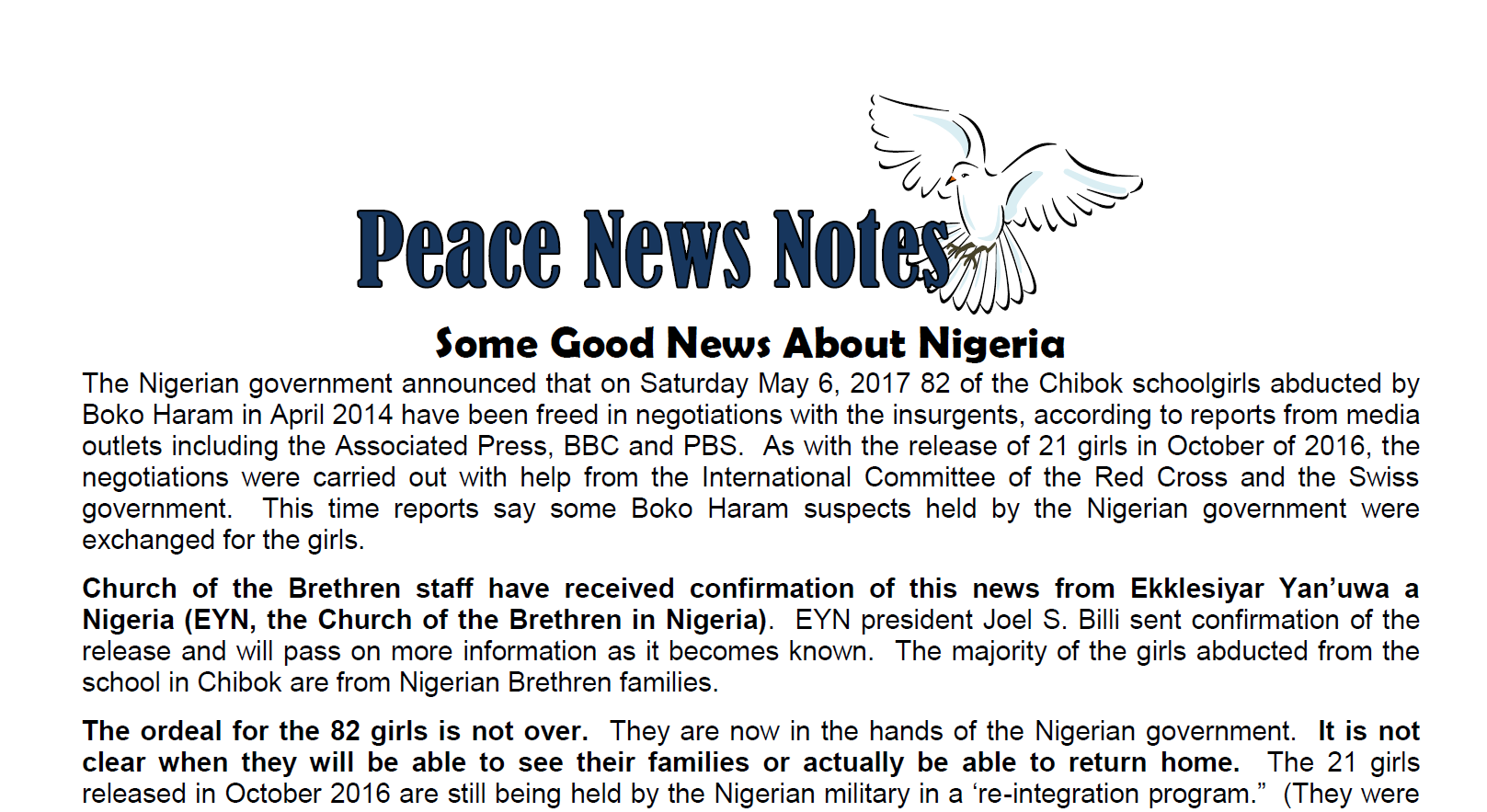Some Good News from Nigeria