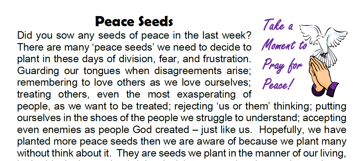 Pray for Peace 9-22-2021