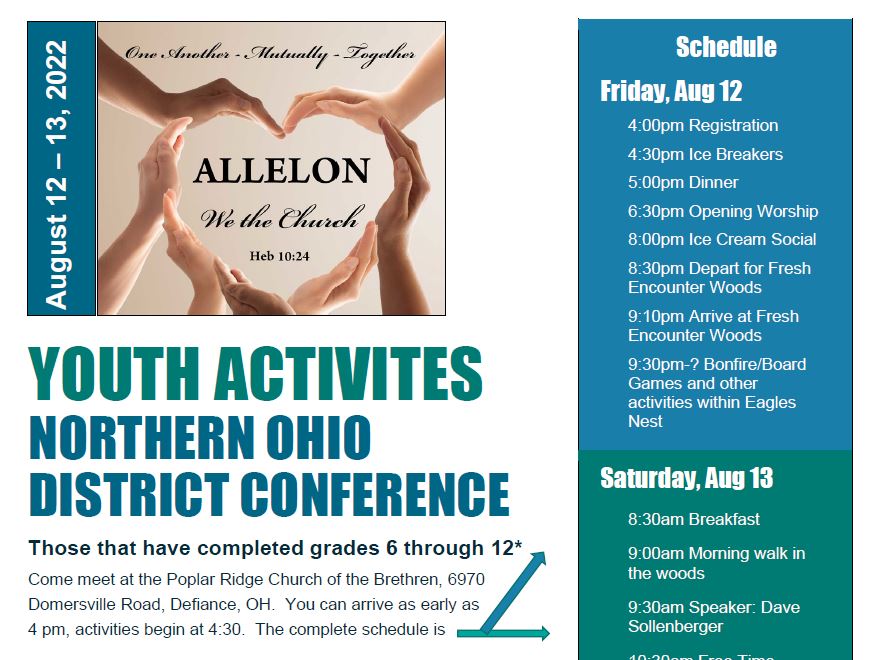Youth Activities Flyer
