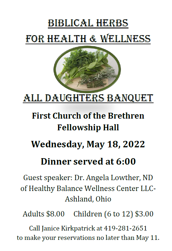All Daughters Banquet at Ashland First CoB