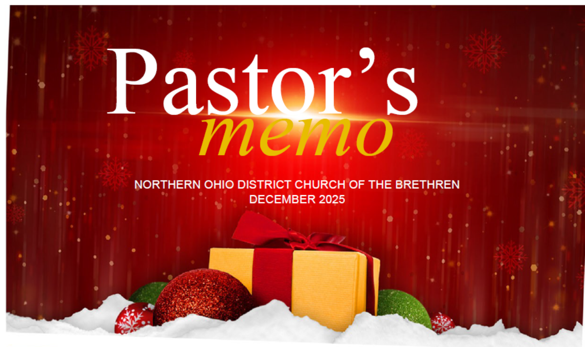 Pastor's Memo December 2026
