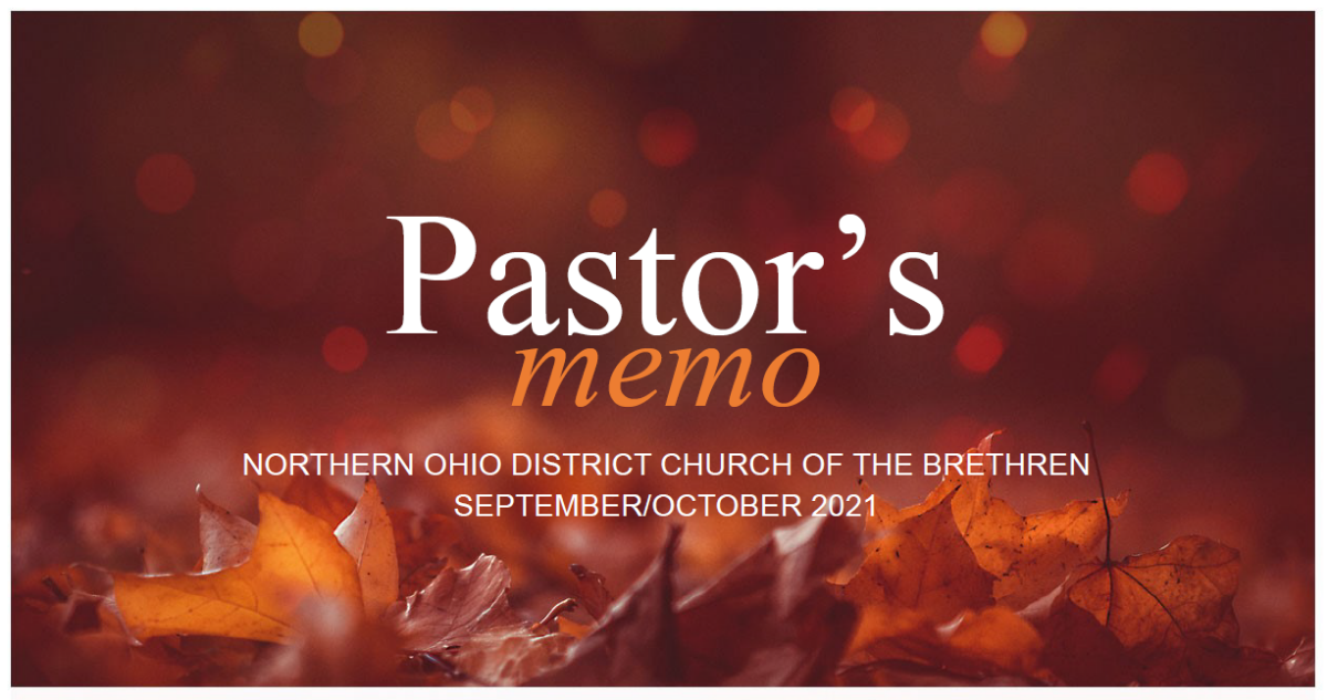 September/October Memo