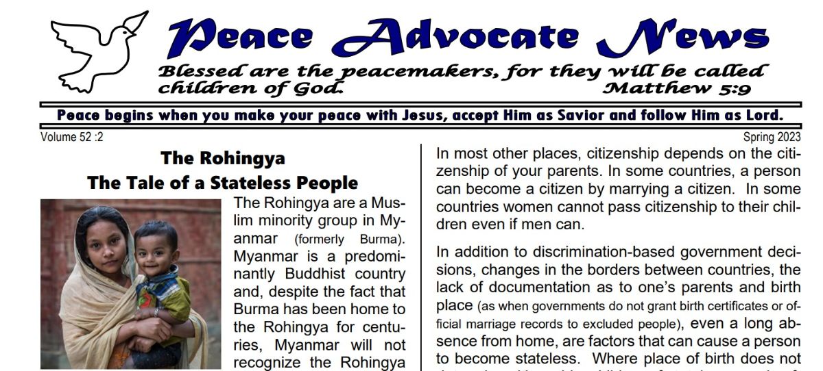 Peace Advocate Spring 2023