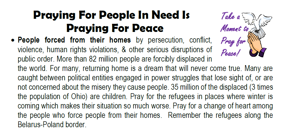 Pray for Peace 11-17-2021