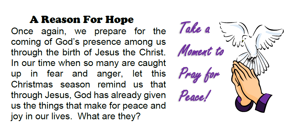 Pray for Peace 12-16-2020