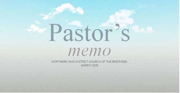 Pastor's Memo March 2025