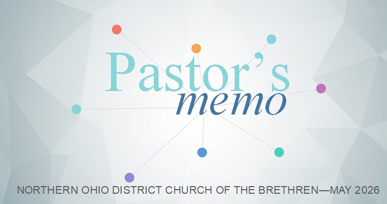 Pastor's Memo May 2026