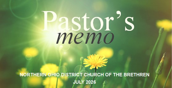 Pastor's Memo July 2026