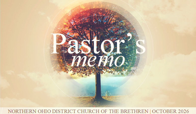 Pastor's Memo October 2026